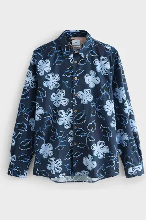 Paul Smith Blue 100% Cotton Long Sleeve Regular Fit ShirtXXL