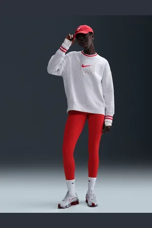 Nike Oversized Phoenix Fleece Graphic Long Crew Neck SweatshirtS