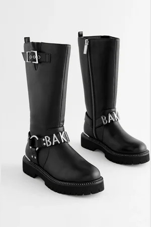 Ted Baker Girls Tall Buckled Knee High Black BootsEU 30.5 (UK 12)