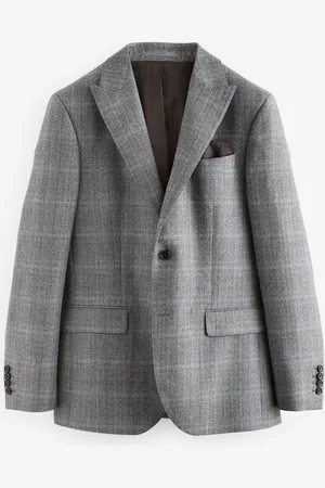 Next Marynarka garniturowa Signature Marzotto w kratę50 Short (UK 40 S)