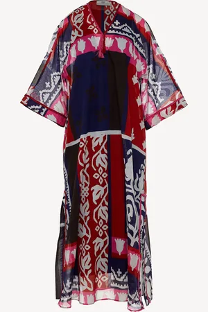 Devotion Twins Corker Mixed Scarf Print 100% Cotton Maxi DressS