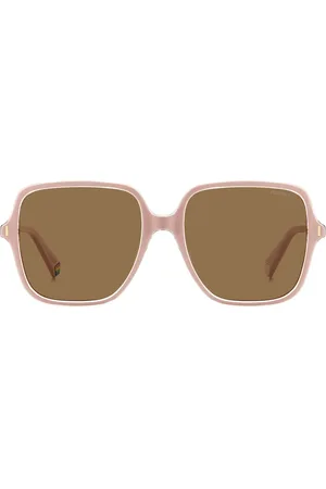 Polaroid Oversized Pink Square SunglassesJeden