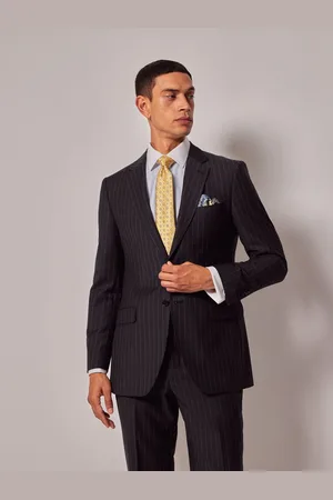 Hawes & Curtis Slim Chalk Stripe Black Suit Jacket97cm R (UK 38 R)