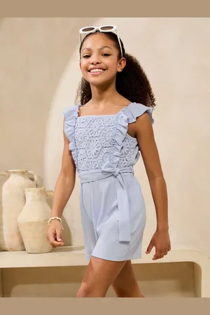 Lipsy London Crochet Holiday Shop Playsuit (5-16yrs)110116 cm