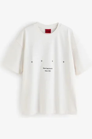 HUGO BOSS 100% Cotton Palm Tree Back Graphic T-ShirtX-Large