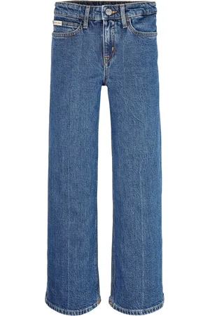Calvin Klein Relaxed Selvedge High Rise Wide Leg Jeans12 lat (152 cm)
