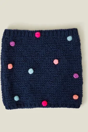 Accessorize Girls Pom Pom Knit SnoodJeden