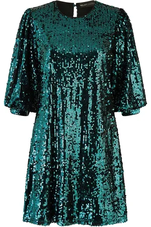 Yumi Sequin Tunic Dress With Balloon Sleeves38