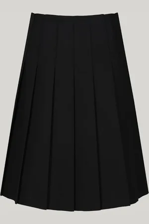 Trutex Czarna spódnica szkolna 16-calowa z zaszewkami i plisami (10-16 lat)12 lat (152 cm)
