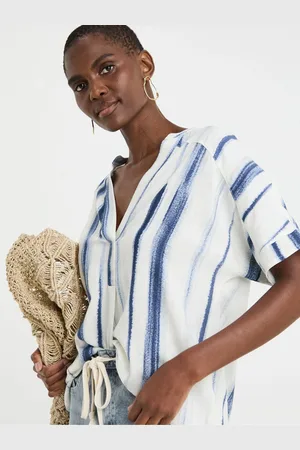 JD Williams Linen Popover Top40