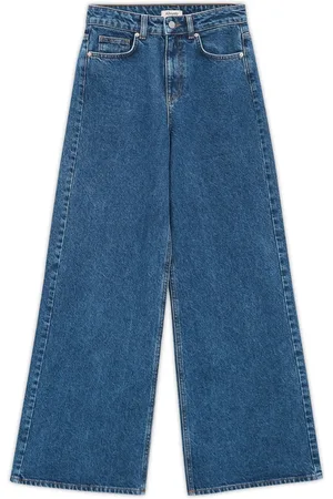 Albaray Blue Full Length Wide Leg Jeans44