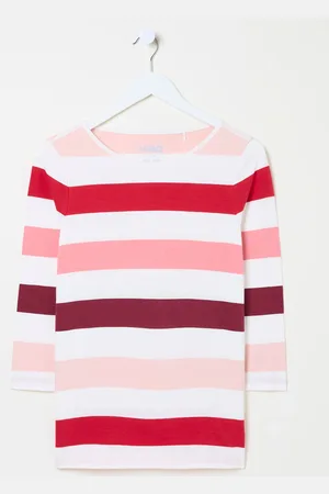 Fat Face FatFace 100% Cotton Long Sleeve Summer Breton Top52