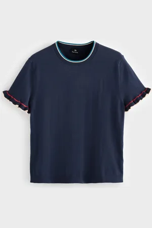 Paul Smith Knitted Short Sleeve Tipped T-ShirtXL