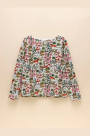 Joules Harbour Boat Neck Printed Top38