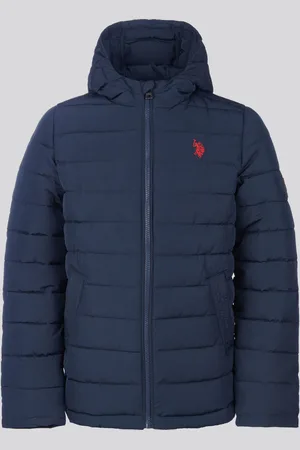 U.S. Polo Assn. U. S. Polo Assn. Boys Lightweight Quilt Hooded Puffer Jacket10