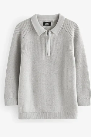 Next Long Sleeve Quarter Zip Knitted Polo Shirt (3mths-7yrs)3