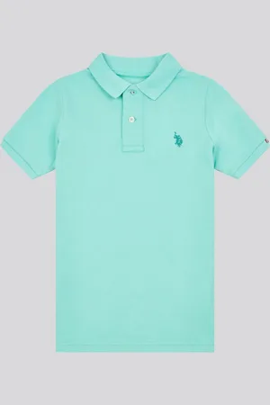 U.S. Polo Assn. U. S. Polo Assn. Boys Double Horsemen 100% Cotton Polo Shirt122128 cm