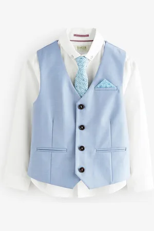 Ted Baker Waistcoat, White Shirt And Tie Set9 lat (134 cm)
