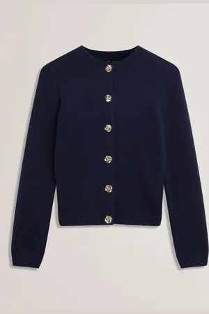 Ted Baker Jaycey Rose Button Crew Neck Cardigan42