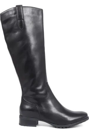 JONES BOOTMAKER Cinzia Leather Riding Knee High Black BootsEU 38 (UK 5)