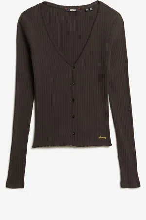 Superdry 100% Cotton Essential Button Long Sleeve Top42