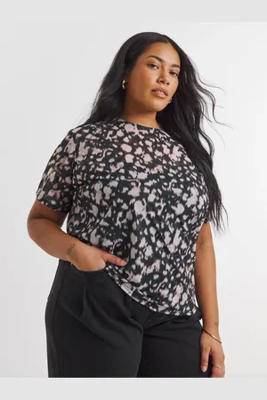 Simply Be Printed Mesh Relaxed Fit T-Shirt52