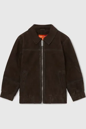 Reiss Rally Unisex Fit McLaren F1 Team Suede Bomber Jacket128134 cm