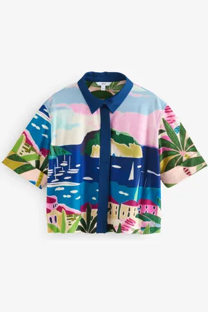 Next Printed Scenic Holiday Short Sleeve ShirtEU 52 (UK 24)