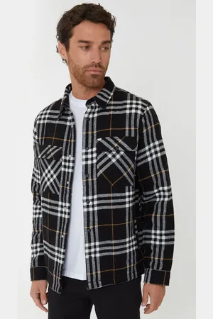 Threadbare Check Onion Quilted ShacketM