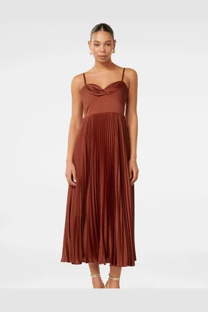 Forever New Chloe Pleated Midi Dress36
