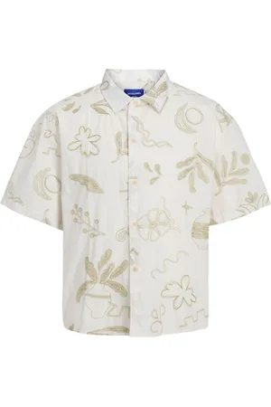 JACK & JONES Oversized 100% Cotton Embroidered ShirtX-Large