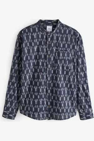 Next Long Sleeve Aztec Style Printed 100% Cotton ShirtXXXXL