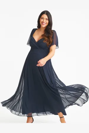 Scarlett & Jo Kemi Solid Bolero Wrap Bodice Mesh Maxi DressEU 42 (UK 14)