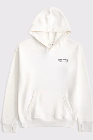 Abercrombie & Fitch Cream Back Graphic Hoodie17 lat