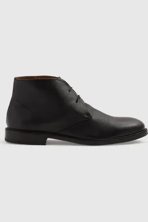 Reiss Cooper Grained Leather Chukka BootsEU 44 (UK 10)
