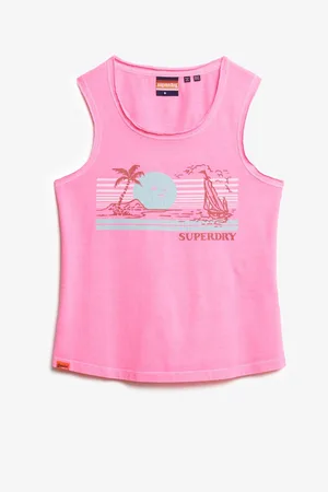Superdry 100% Cotton Outdoor Stripe Scoop Neck Tank40