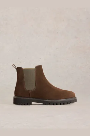 White Stuff Chunky Suede Chelsea BootsEU 40 (UK 7)