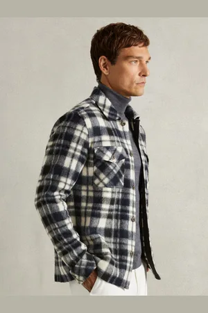 Reiss Wade Patch-Pocket Checked OvershirtXL