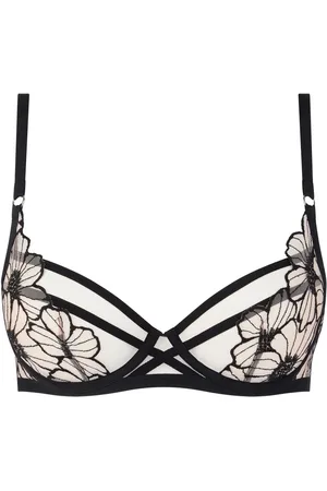 Chantelle Lush Daisy Full cup Underwired Black Bra75D