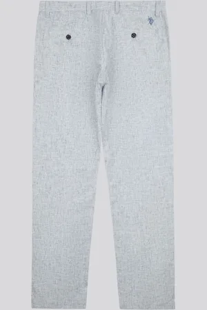 U.S. Polo Assn. U. S. Polo Assn. Mens Linen Blend Yarn Dyed Woven Trousers38 R