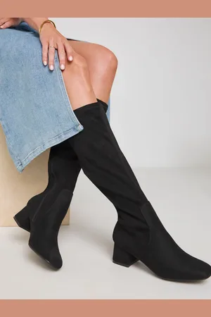 JD Williams Low Block Heel Knee High Boots in Extra Wide FitEU 39 (UK 6)