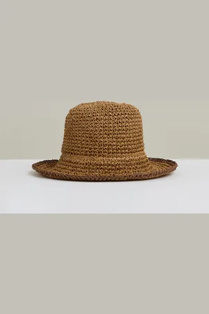 Reiss Enziya Straw Sun Hatsmallmedium