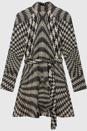 Reiss Sukienka mini Ester ze wzorem w pepitkę32