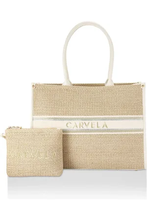 Carvela Cream Beach Glam Tote BagJeden