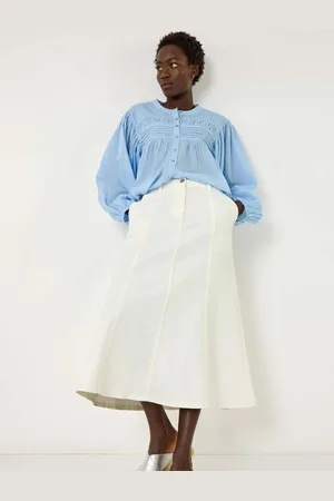 Roman Denim Panelled Midi Skirt40