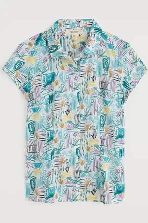 Seasalt Cornwall Rushmaker Short Sleeve 100% Cotton Shirt42