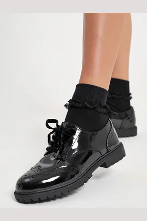 Lipsy London Chunky Lace Up Brogue School ShoeEU 34.5 (UK 2)