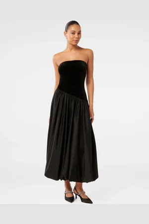 Forever New Delilah Velvet Bubble Hem Midi Dress40