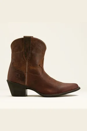 Ariat Maggie Leather J Toe Western Brown Boots6.5 EU 40
