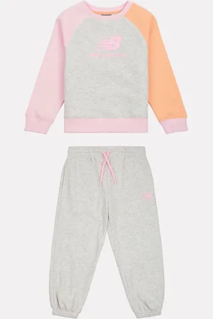 New Balance Baby Girls Raglan Sweatshirt And Joggers Set12 miesięcy
